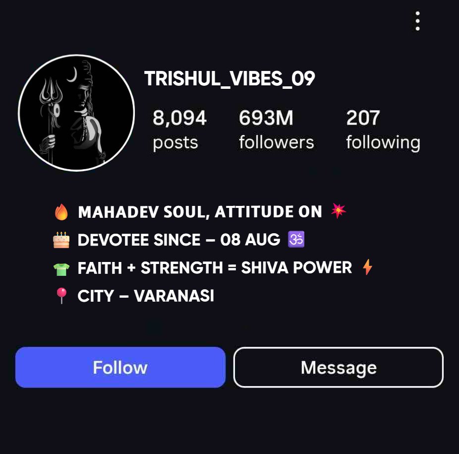 Inspiring Instagram Bio For Mahadev Bhakts