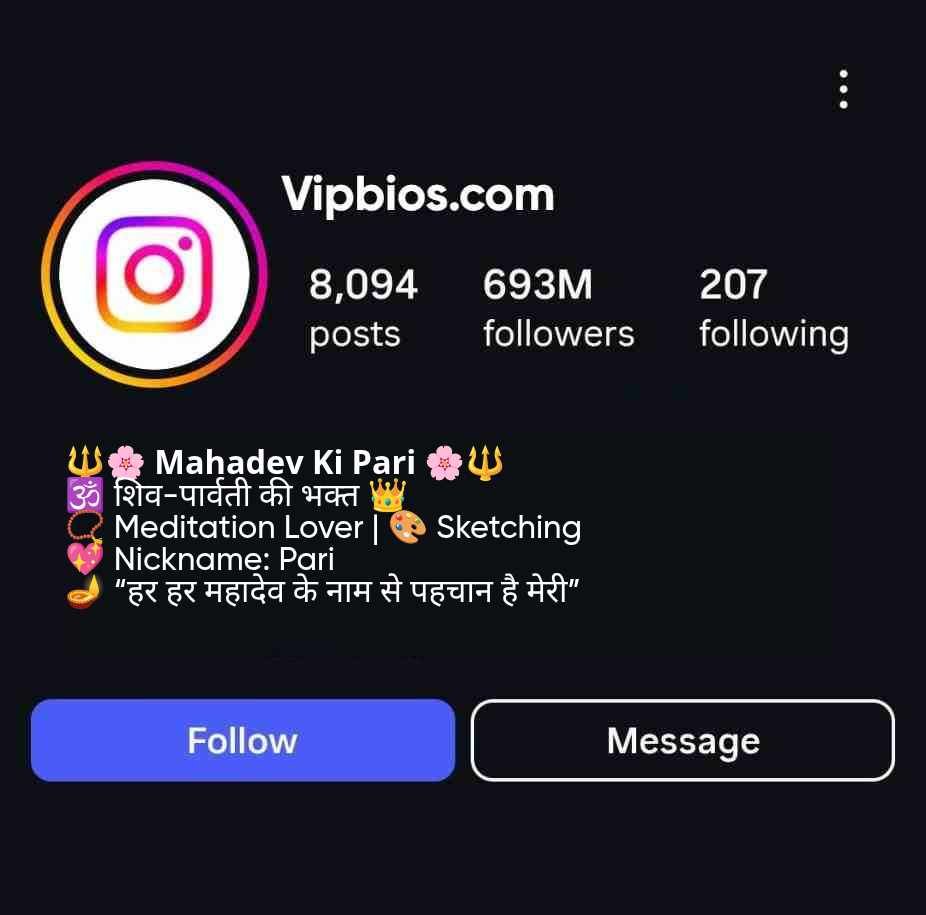 Parvati Bio for Instagram (Copy, Paste)