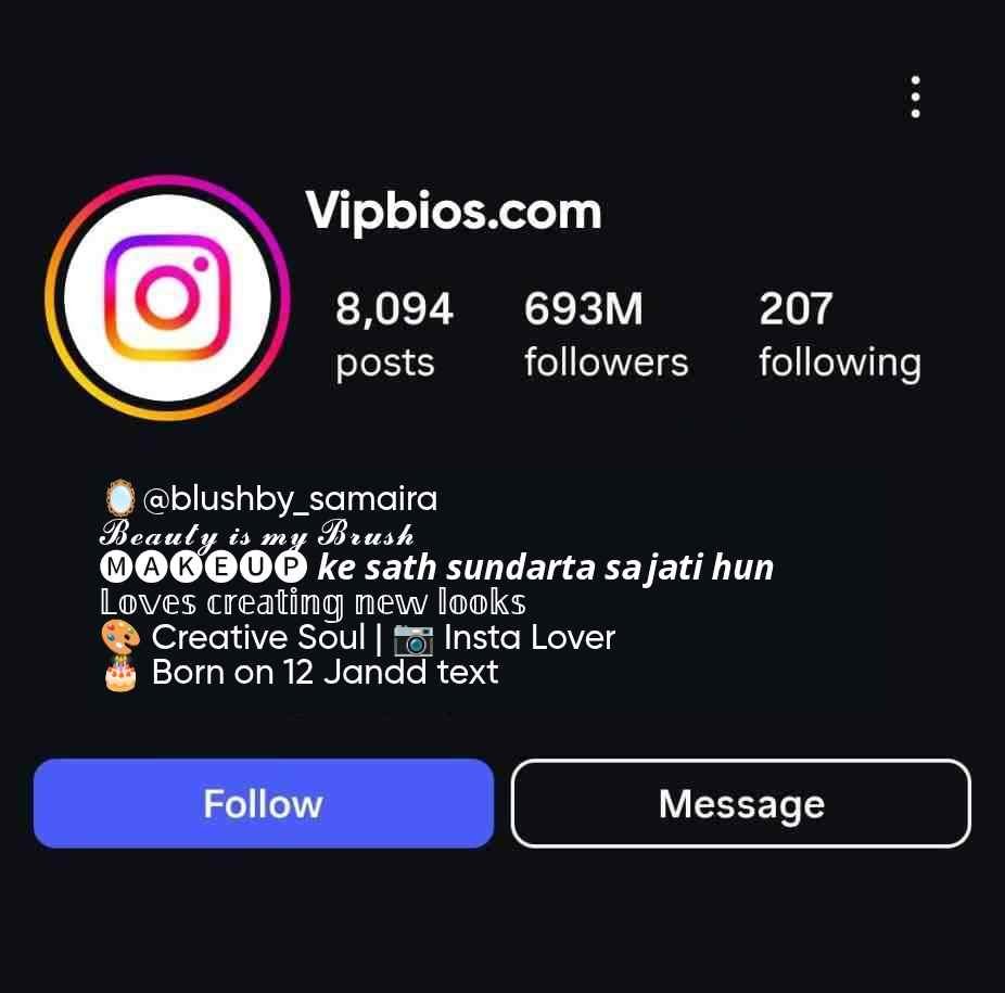 makeup artist bio unique