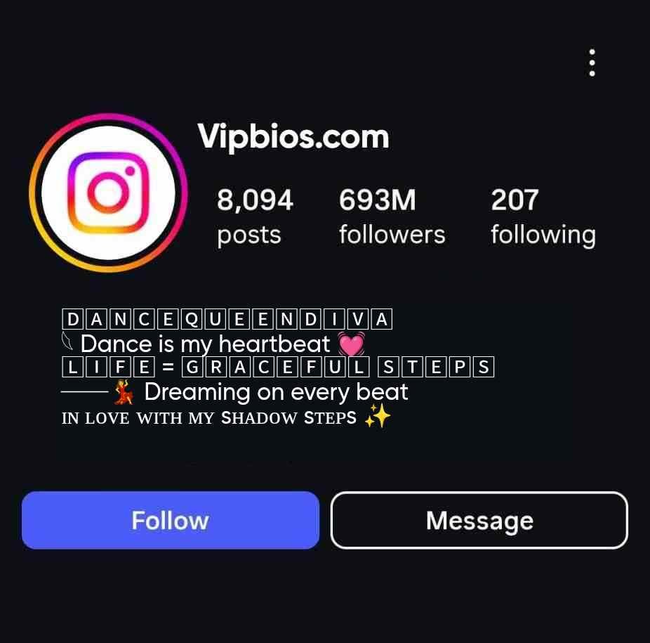 attractive dance bio