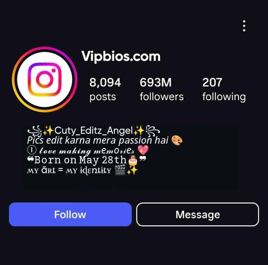 cute Editor Bio for girls