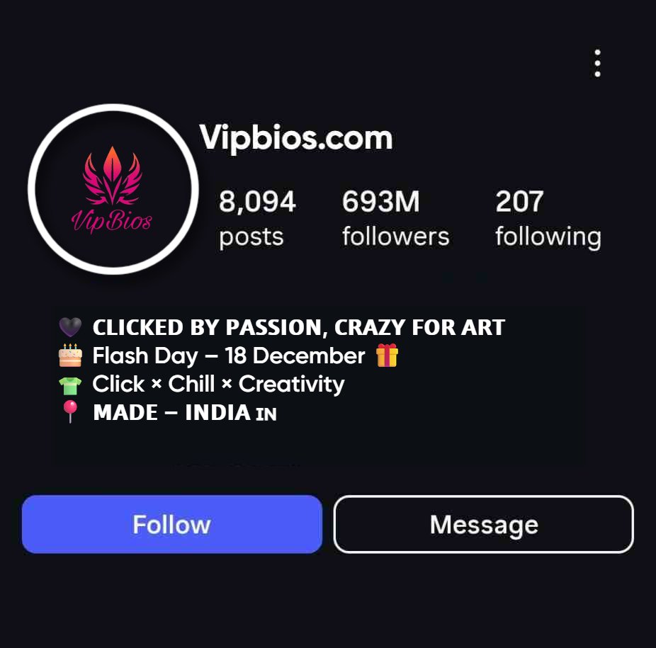 Cool Bio for Photography Page