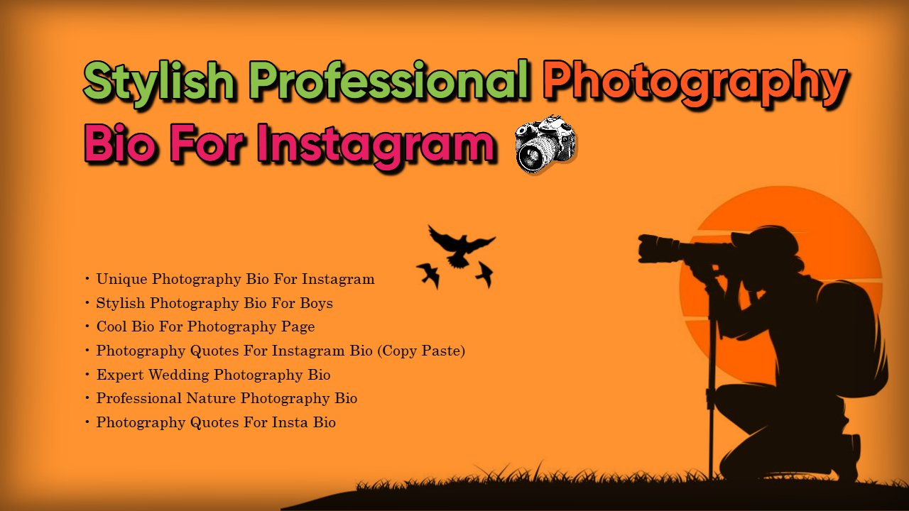 Stylish photographer image
