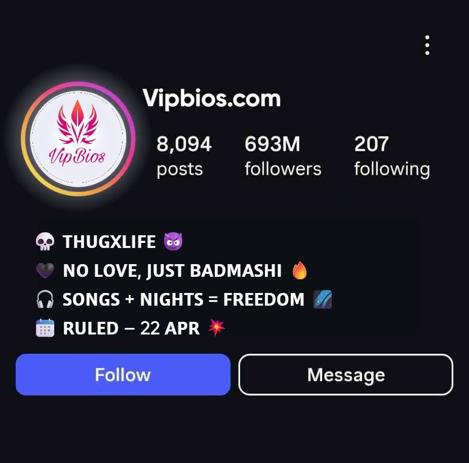 Badmashi Bio For Instagram