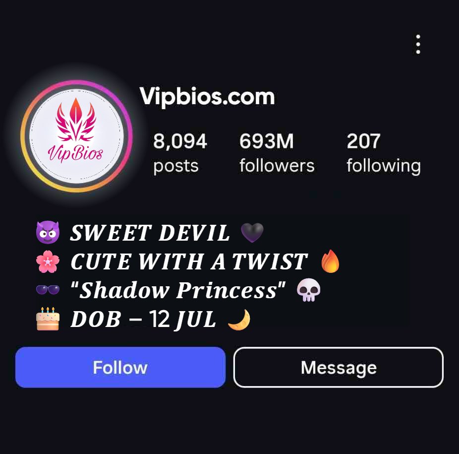 Cute Devil Bio For Girls
