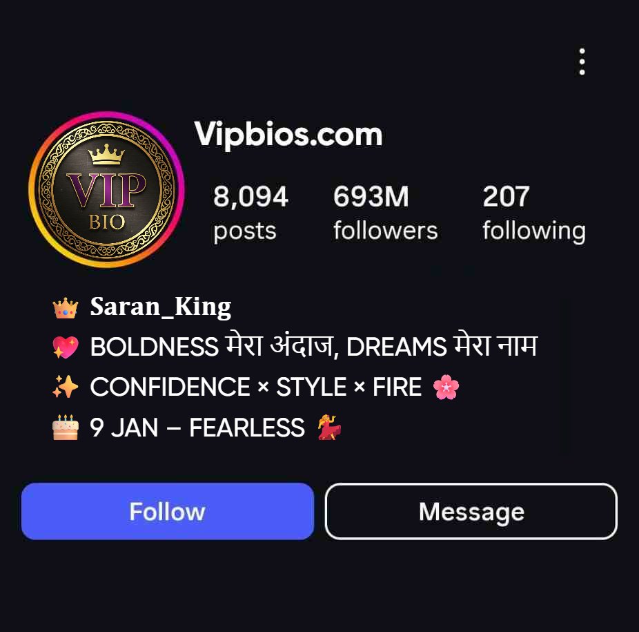 Instagram Attitude Bio For Boys