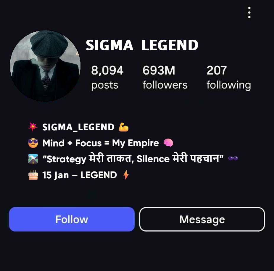 Aesthetic Sigma Bio For Instagram