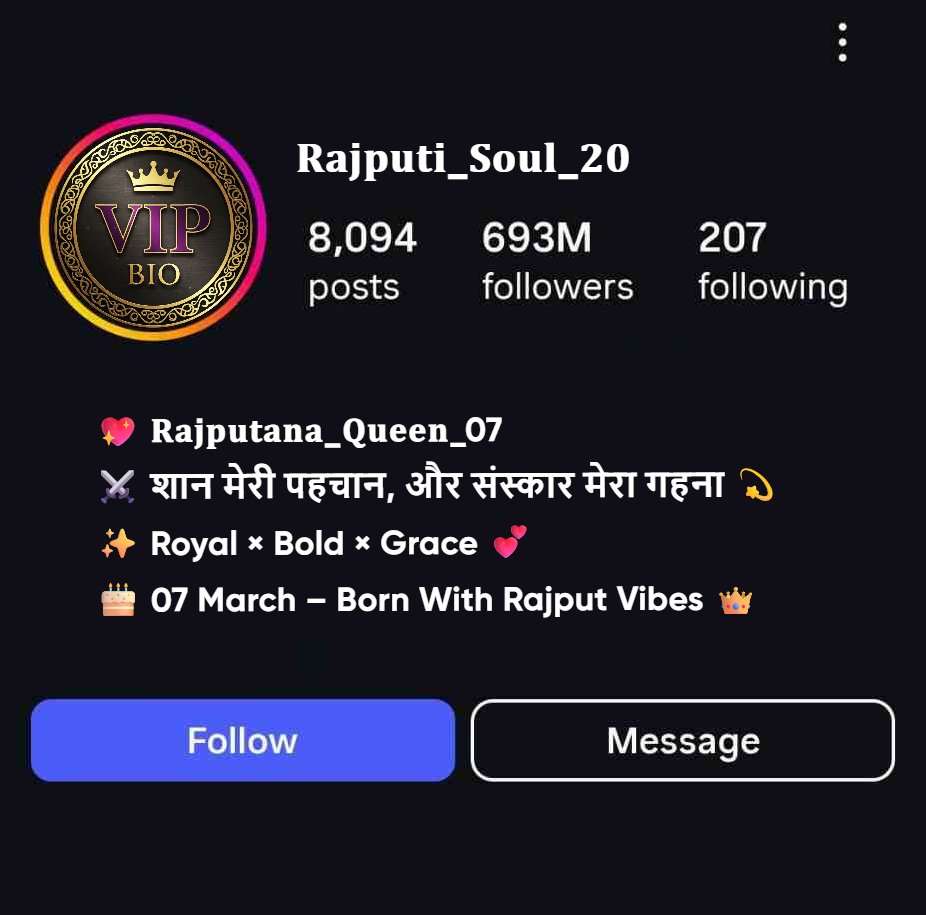 Best Rajput Bio For Instagram In Hindi