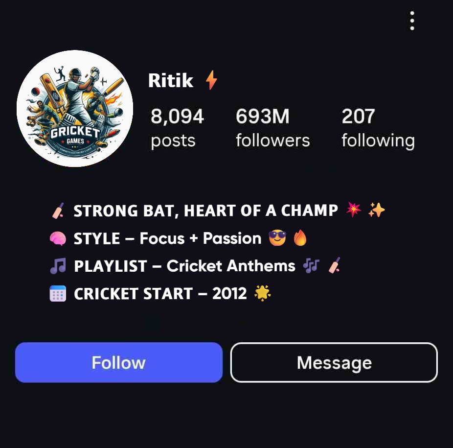 Bios For Hardcore Cricket Fans For Boys