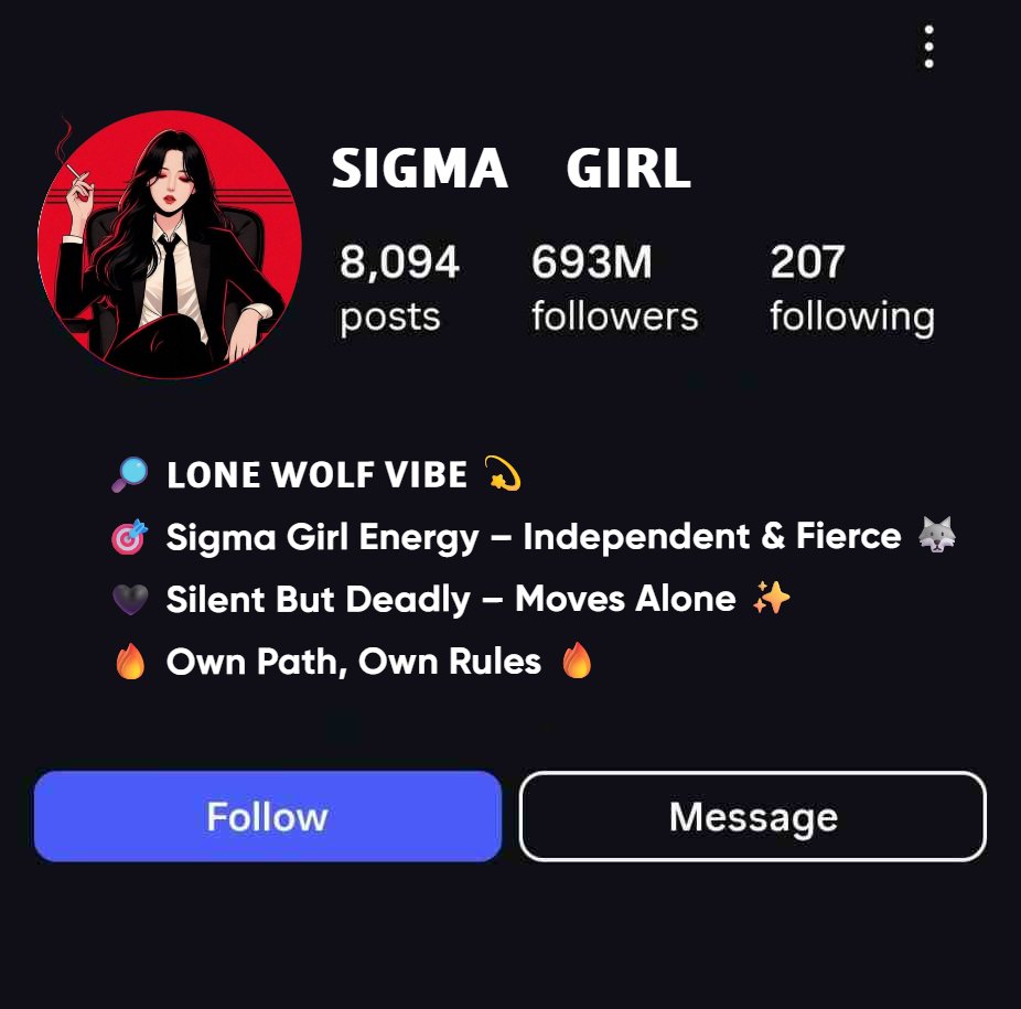 Lone Wolf Sigma Girl Quotes