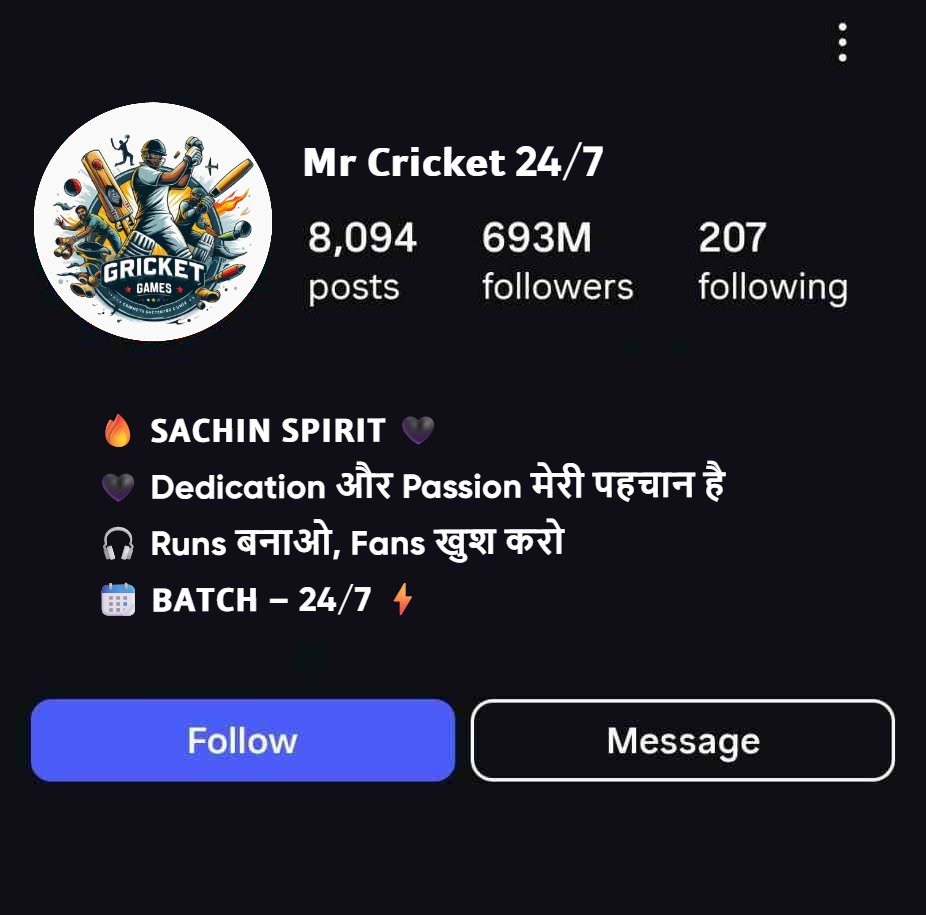 Sachin Tendulkar Fan Instagram Bio