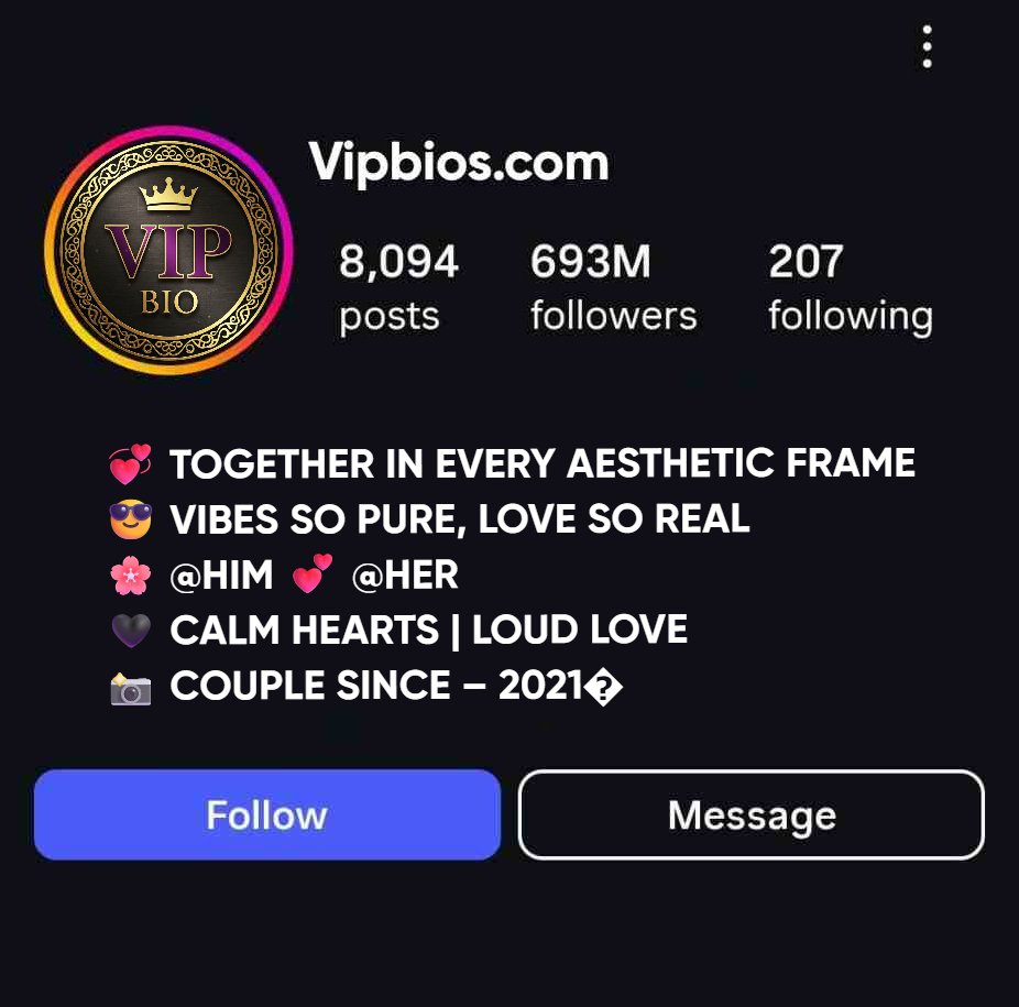 Stylish And Aesthetic Couple Bio Ideas For Instagram