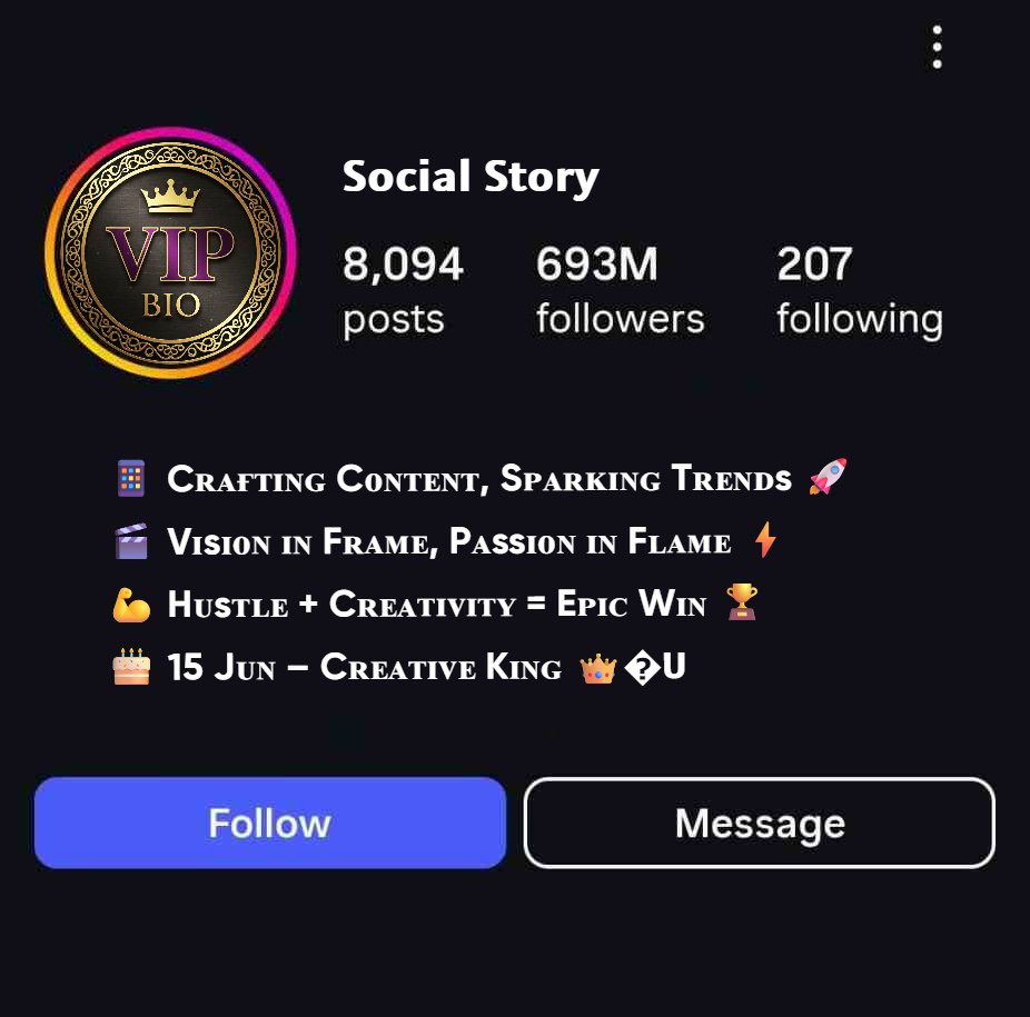 Trendy Bio For Instagram Professional Content Creator