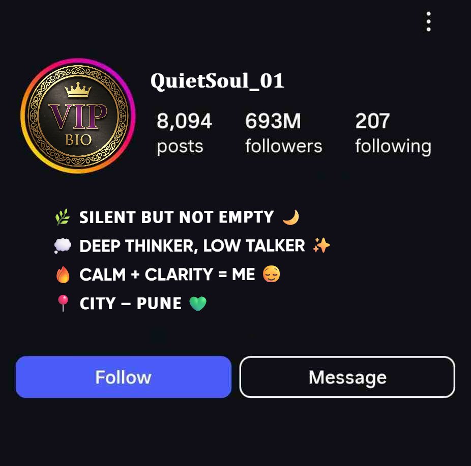 Short Introvert Bio For Instagram With Emoji