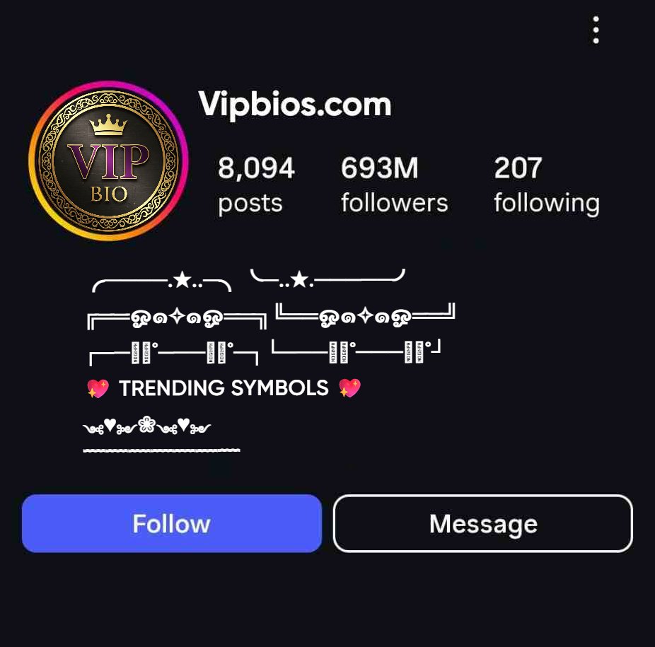 Best Symbols For Instagram Bio (Copy Paste)