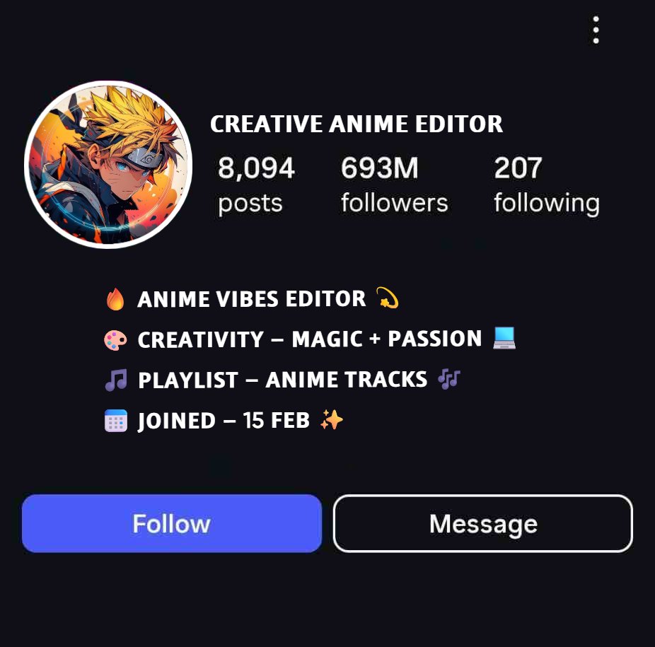 Creative Anime Editor Bio For Instagram