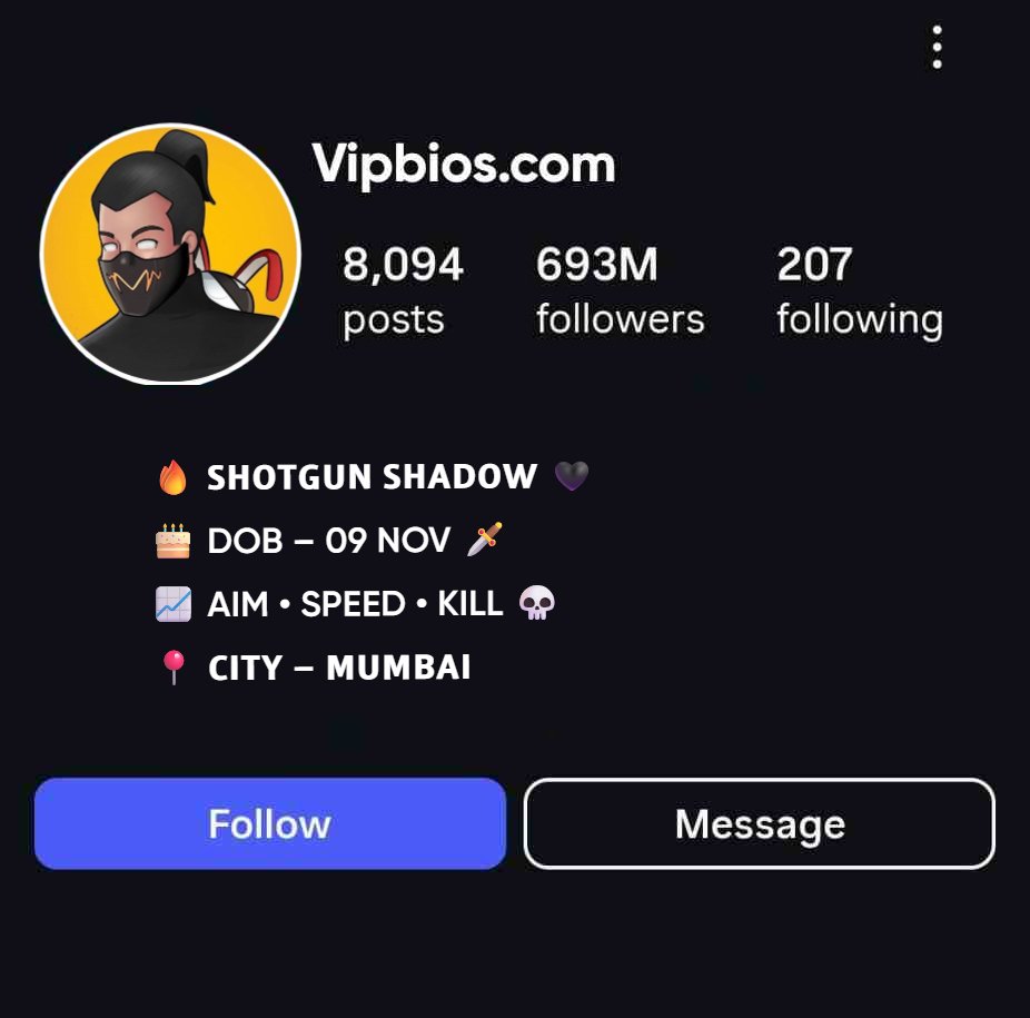 Free Fire Instagram Bio With Emoji