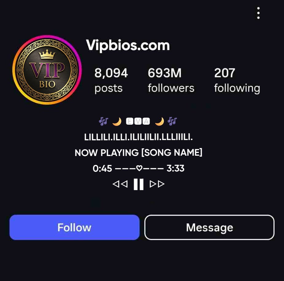 Minimalist Instagram Bios With Unique Symbols