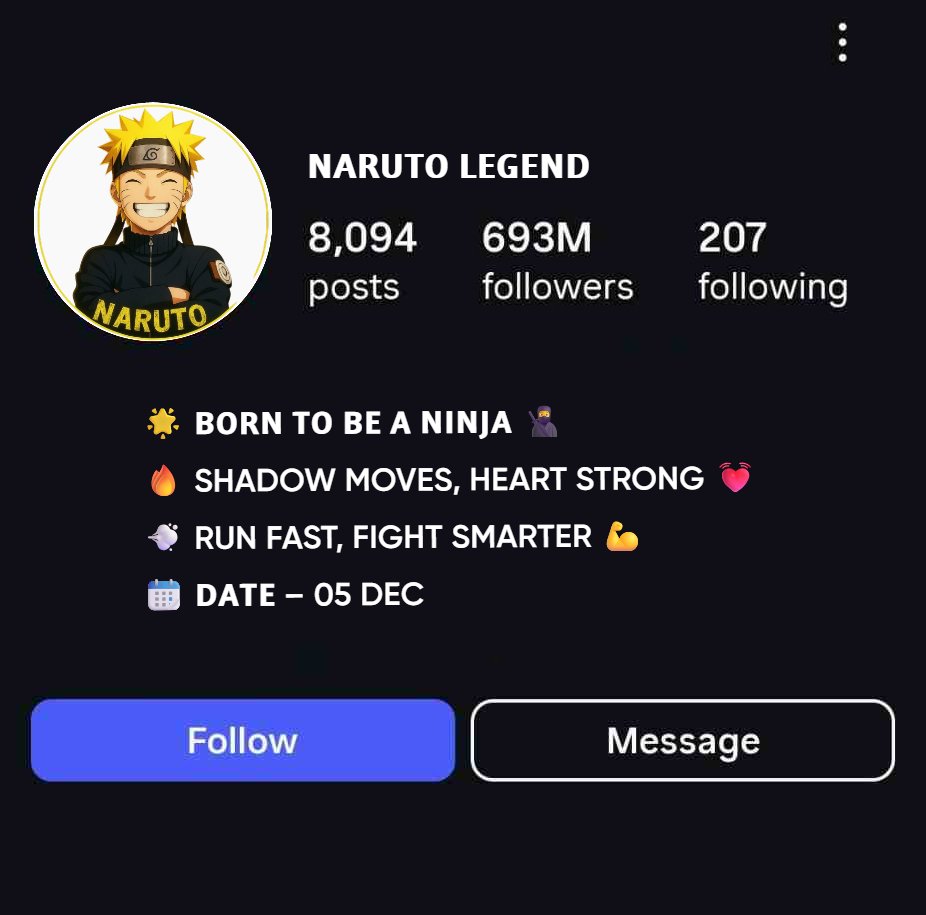 Naruto Aesthetic Anime Bio Ideas