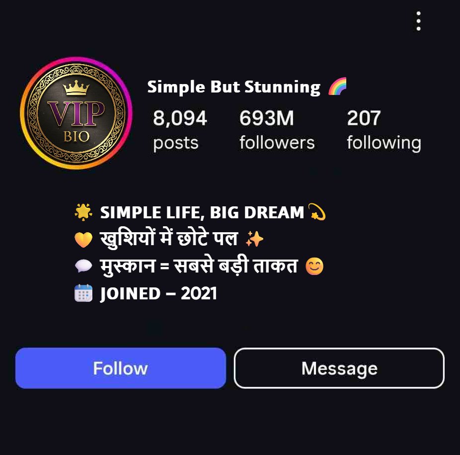 Copy Paste Ready Simple Bio For Instagram